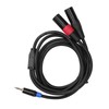3.5mm Stereo Male to Dual 2 XLR Male Plug Connector