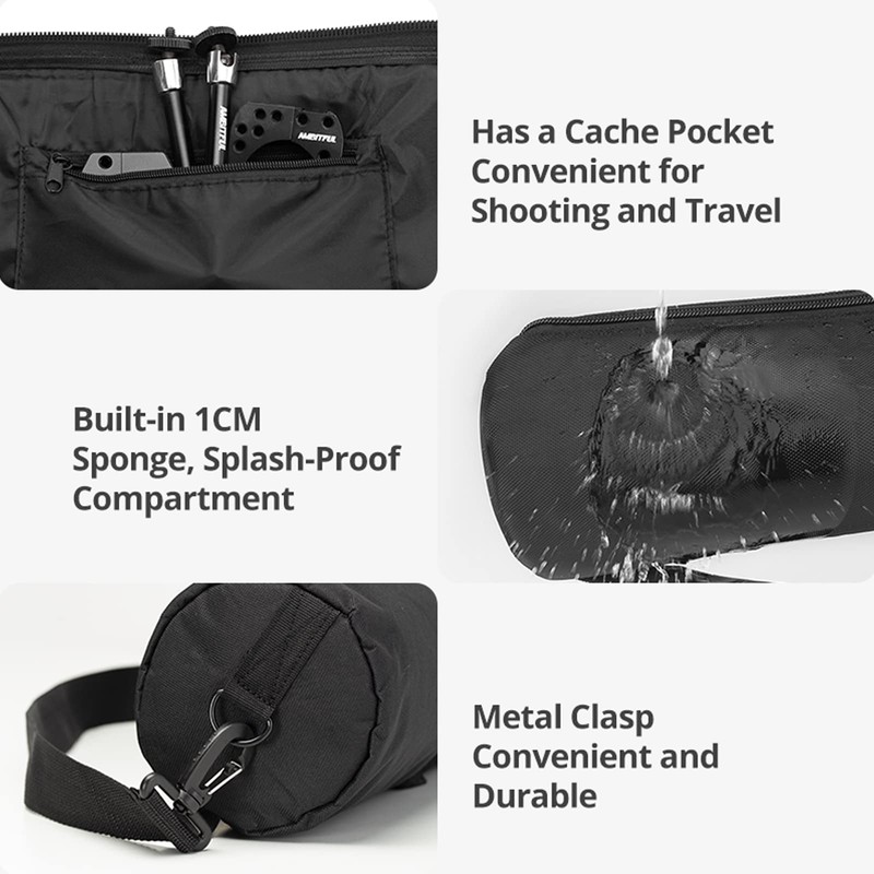 AMBITFUL Tripod Carrying Case Bag 39in/100cm Shoulder Strap Padded Carrying