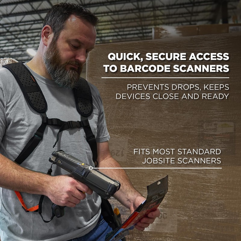 Ergodyne Squids 3142 Padded Shoulder Barcode Scanner Harness with Attachment
