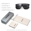 OSAGAMA Luxury Square Sunglasses for Women Men Unisex Lightweight Trendy