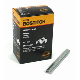 BOSTITCH Crown Staples, Heavy-Duty, 1/4-Inch x 7/16-Inch, 6000-Pack (STCR50191/4-6M)