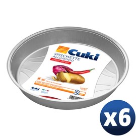 Cuki Aluminium Bowls - Ultra Strength - 10 Servings - Round [TS10G] - 6 Packs of 2 - 280g