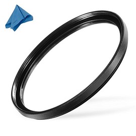 72mm UV Protection Filter (for: Canon EF-S 18-200mm f/3.5-5.6 is) + iSnapPhoto Microfiber Cloth