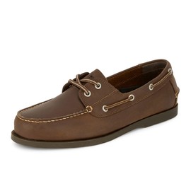 Dockers Men’s Vargas Leather Handsewn Boat Shoe,Rust, 9.5 M US