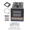 Digital PID Thermostat Temperature Controller Long 100V‑240V and 3.3ft M6