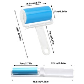 Prmape 6 Stücke Fusselroller Wiederverwendbar Waschbare Fusselroller Fusselrolle Sticky Fusselrolle Zum Entfernen Von Haaren,Staub,Fusseln,Tierhaaren,Sofas,Teppichen