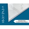 Triangular Marble Shower Seat (Calacatta Engineered Marble, 16" x 16")