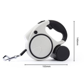 Edoxus Dog Lead Nylon Tape 5 m Retractable Extendable up to 50 kg Small Dogs and Medium Roll Lead (Blue)