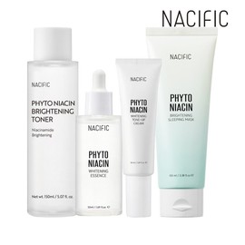 네시픽 피토 나이아신 브라이트닝 4종 케어 세트(에센스 50ml+토너 150ml+크림 50g+슬리핑마스크 100ml) Nacific Phyto Niacin Brightening 4-Piece Care Set (Essence 50ml + Toner 150ml + Cream 50g + Sleeping Mask 100ml)