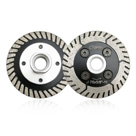 SHDIATOOL Diamond Granite Cutting Blades 3 Inch Two-in-One Design Cut Grind Sharpen Marble Concrete and Bricks(2-Pack)