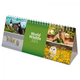 2025 World Wildlife Desk Calendar (CL08)