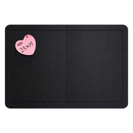 Feltor Felt Wall Poster, 23"x15" Photo Board, with 1 Box of 20 Push Pins (Color Random) for Classroom Dorm Wall Decor - Black