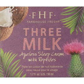 FarmHouse Fresh Three Milk Ageless Sleep Cream con Péptidos, 1.7 fl. oz.