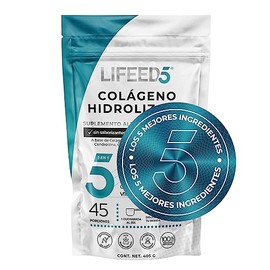 LIFEED Suplemento Colágeno Hidrolizado Puro en Polvo, Frasco con 405 g  Rinde 45 porciones por envase. Contiene colágeno hidrolizado, calcio y...     