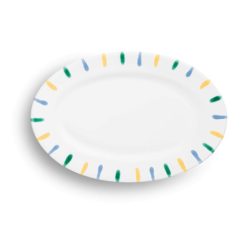 GMUNDNER KERAMIK Oval Plate Size: L 21 cm x W