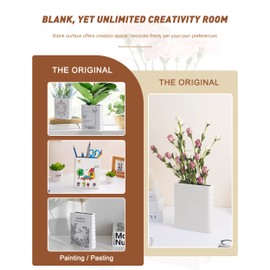 Book Shaped Decorative Vase, Ceramic Vases for Home Decor, Cute Bookshelf Decor, Unique Vase, Gift for Mother, 1 Pack