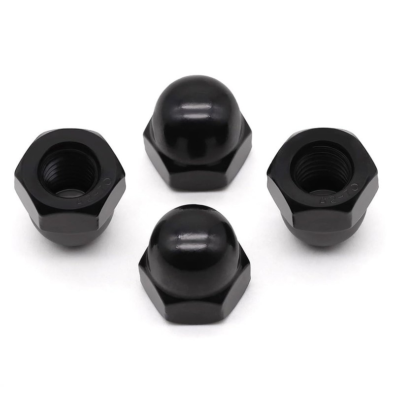 RoyceMart 1/2-13 (10 Pack) Stainless Steel Cap Nuts, Acorn Cap