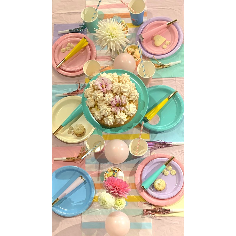 Beautiful Balloons 40 x Pastel Rainbow Ice Cream Shade Paper