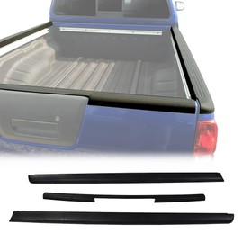 PIT66 Tailgate Cover Cap Compatible with 2005-2014 Nissan Frontier King Cab Bed (FITS King CAB Models ONLY), Rail Protectors Caps 3 Pack #999T1-BR200KC