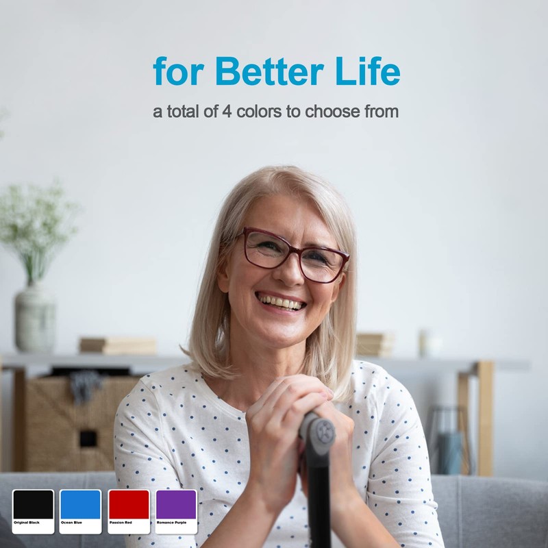 Rehand Alle Gelände Gehstock Faltbare Gehstock für Senioren & Erwachsene,