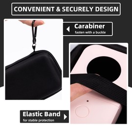 Phomemo D30 D35 Label Marker Black Case with 3 Rolls of White Label Tapes, Waterproof Storage Bag with 12 x 40mm (3/8" x 11/2") 160 Tapes/Roll, Black on White Sticker Thermal Paper Self-Adhesive