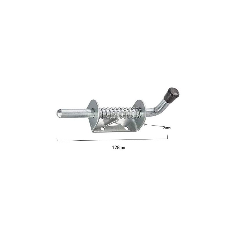 TOOLSTAR Spring Latch 12x128mm Stainless Steel Door Hinge Spring Latch