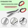 Herb Scissors with 5 Blades and Cover, SooBuyGoo Kitchen Shears