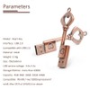 leizhan 32 GB USB Flash Drive Memory Stick Metal Heart-Shaped