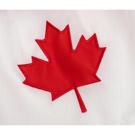 SYII Canada Bunting Flag 3x6 Ft Outdoor, Embroidered Canadian CAN Flags with 3 Brass Grommet and Sewn Stripes, Heavy Duty 210D Polyester, 1th of july Decorations Outdoor