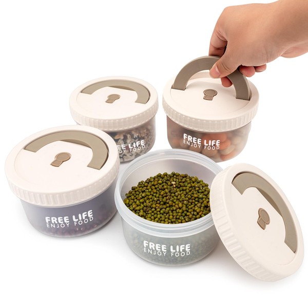 fecoqi 4 Pcs Lunch Box Set(23oz),With Lids Leak-Proof Lunch Container,Portable