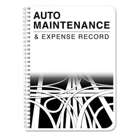 BookFactory Auto Maintenance and Vehicle Maintenance Log Book/Car Maintenance & Expense Tracker Record Book and Logbook - 5'' x 7'', 100 Pages, Wire-O (Made in USA)