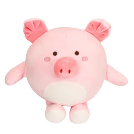 Pig Cuddly Toy, Pink, 23 cm Pig Plush Toy, Stuffed Toy Pigs, Kawaii Plush Cuddly Toys, Cute Toy for Children, Gift, Lucky Charm, New Year's Eve