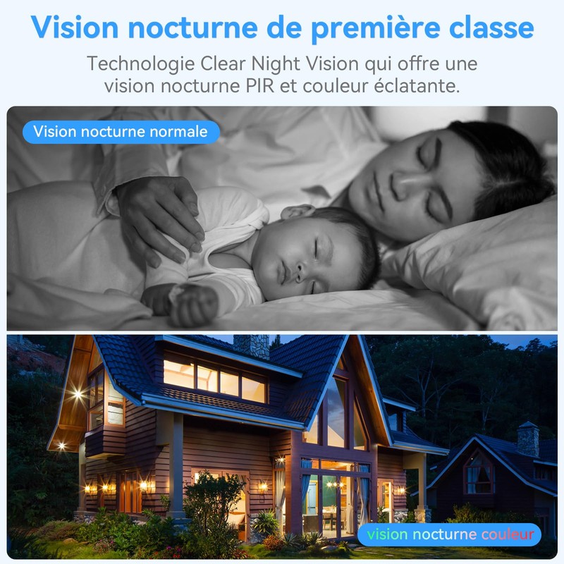 Wireless Security Cameras for Outdoor Use Magnetic - 2K HD