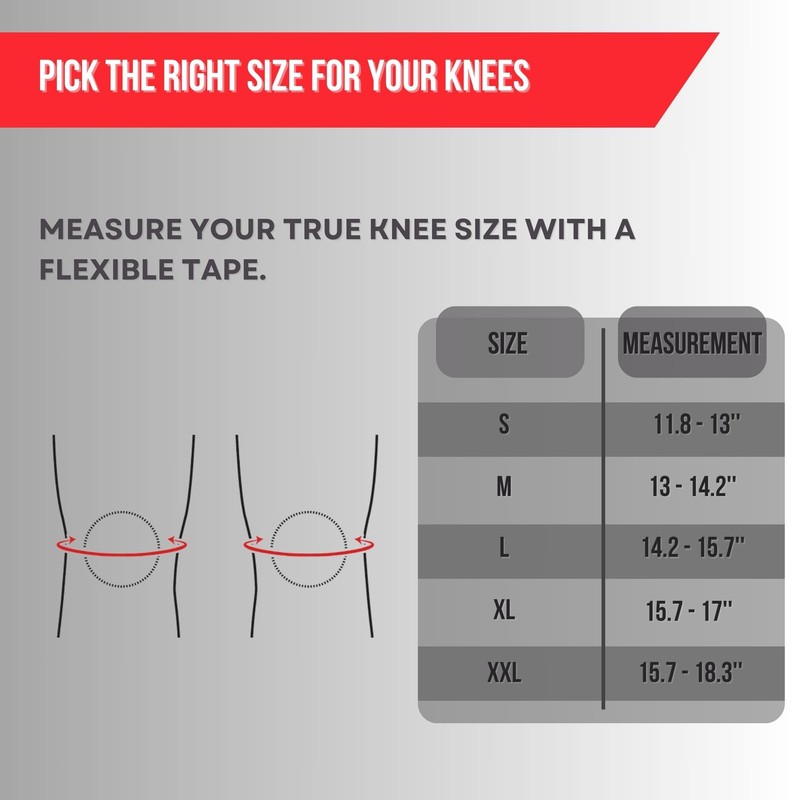 Lift Tech Comp - Rodilleras (7 mm, 2 Unidades), Negro,