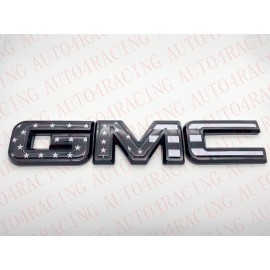 Auto OVERLAY Rear Black Flag Emblem Overlay Fit 2021-2023 GMC Yukon Yukon XL