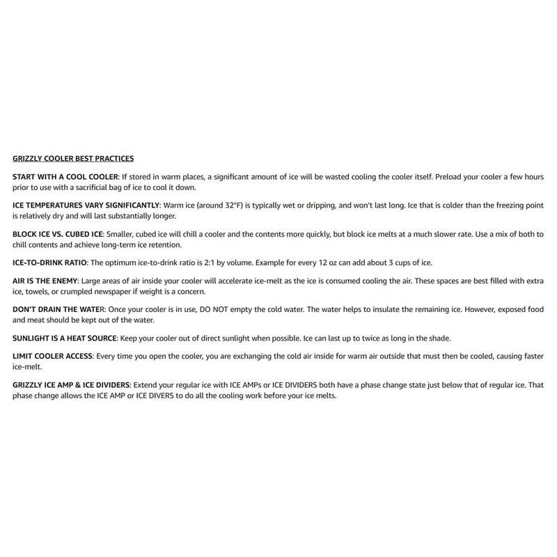 Grizzly 15 Cooler | 15 qt Ice Chest Durable Rotomolded