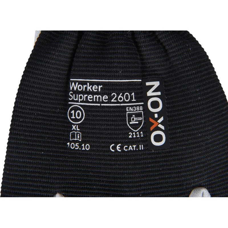 HandschuhMan. OX-ON Stone Work Gloves Soft Leather Gloves with Spandex