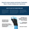 Trainers Choice Thumb Stabilizer, Maximum Thumb Support for Men &