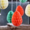 12 Easter eggs made of tissue paper for hanging and