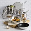 Goodful 12-Piece Classic Stainless Steel Cookware Set with Tri-Ply Base