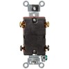 Leviton Toggle Double-Pole AC Quiet Switch, Extra Heavy Duty Grade,