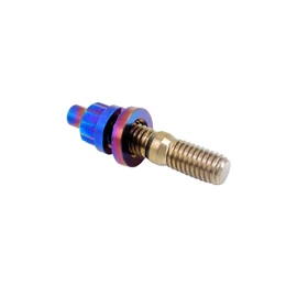 RISON-Titanium M8/M10 Titanium Exhaust Manifold Stud Kit Burnt Blue/Original/Red GR5 Titanium Bolt Kit 12 PCS/Set (M8x1.25x45mm, Burnt Blue)
