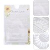 FOMIYES 3 Pairs White Eyelashes Fluffy False Eyelashes 3D Faux