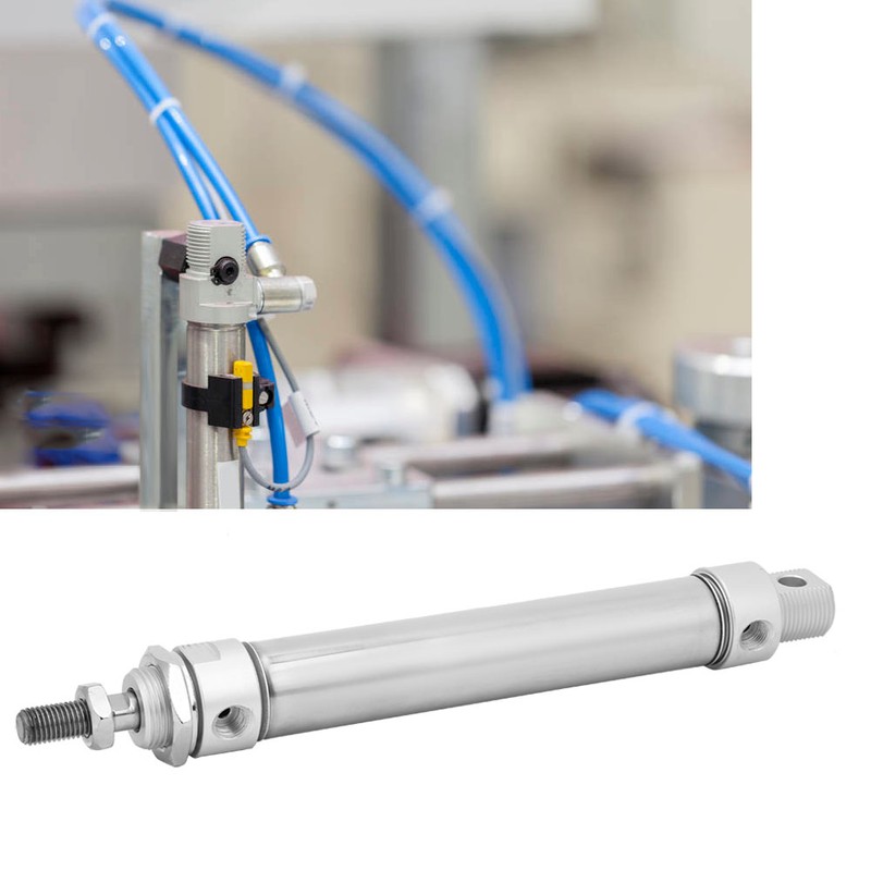 Mini Air Cylinder Stainless Steel Round Double Action Device Pneumatic