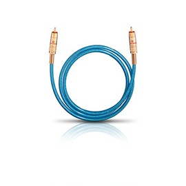 Oehlbach NF 113 DI 150 - Digitales Audio-Cinchkabel - Hochwertiges S/PDIF Koaxialkabel, Mehrfach Schirmung, 75 Ohm - 1,5m - blau