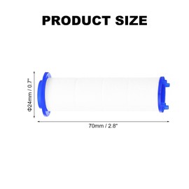 uxcell 12 Pcs Shower Head Filter 2.8 Inch PP Cotton Filter Cartridge Replacement High-Pressure Handheld Fan Shower Jet Sets