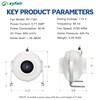 xyfair XYF Air PF-150 | Inline Duct Fan 6" 380CFM