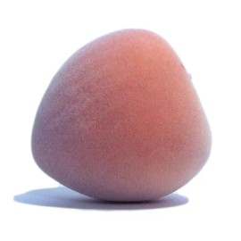 Unbranded Artificial Peach Large Oval Plastic Fruit Peaches Pink Fake Textured Duranzo