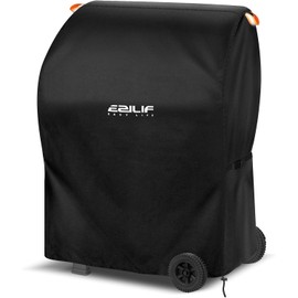Ezilif Waterproof Barbecue Covers-76x66x110 cm, Oxford Heavy Duty Large BBQ Cover with Reflective Strips, Rip-Proof, UV & Waterproof Outdoor Gas BBQ Cover for Weber, Brinkmann, Char Broil