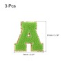 sourcing map Chenille Letters a Patches Large Size 80mm/3.15 Inch